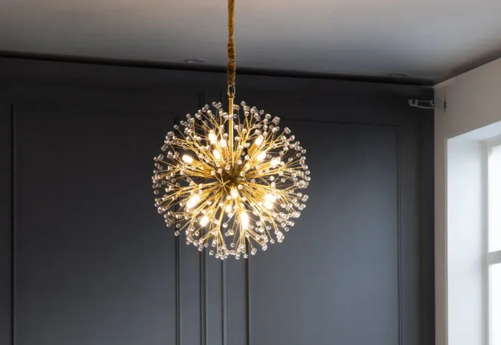 ceiling mount crystal chandelier