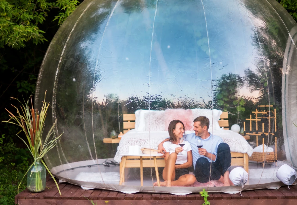 inflatable lawn tent clear bubble